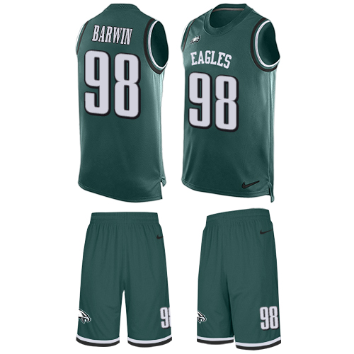 Men's Limited Connor Barwin Nike Jersey Midnight Green - #98 Tank Top Suit NFL Philadelphia Eagles